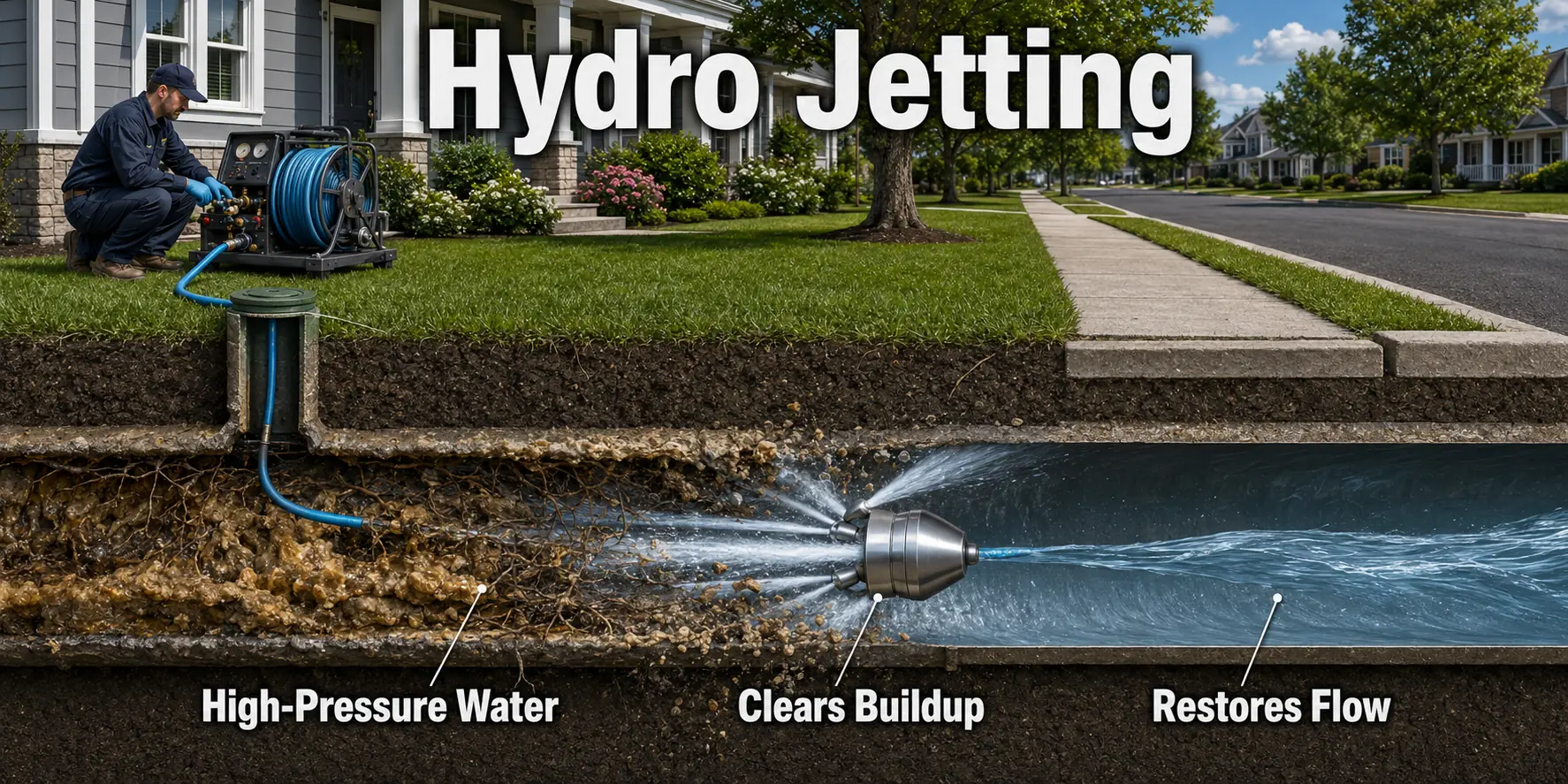 Fairfax County VA Hydrojetting Drain Sewer Cleaning AI